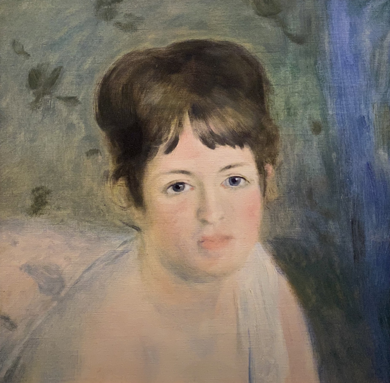 Pierre Auguste Renoir.  Head of a Woman. 1876. Hermitage SPb