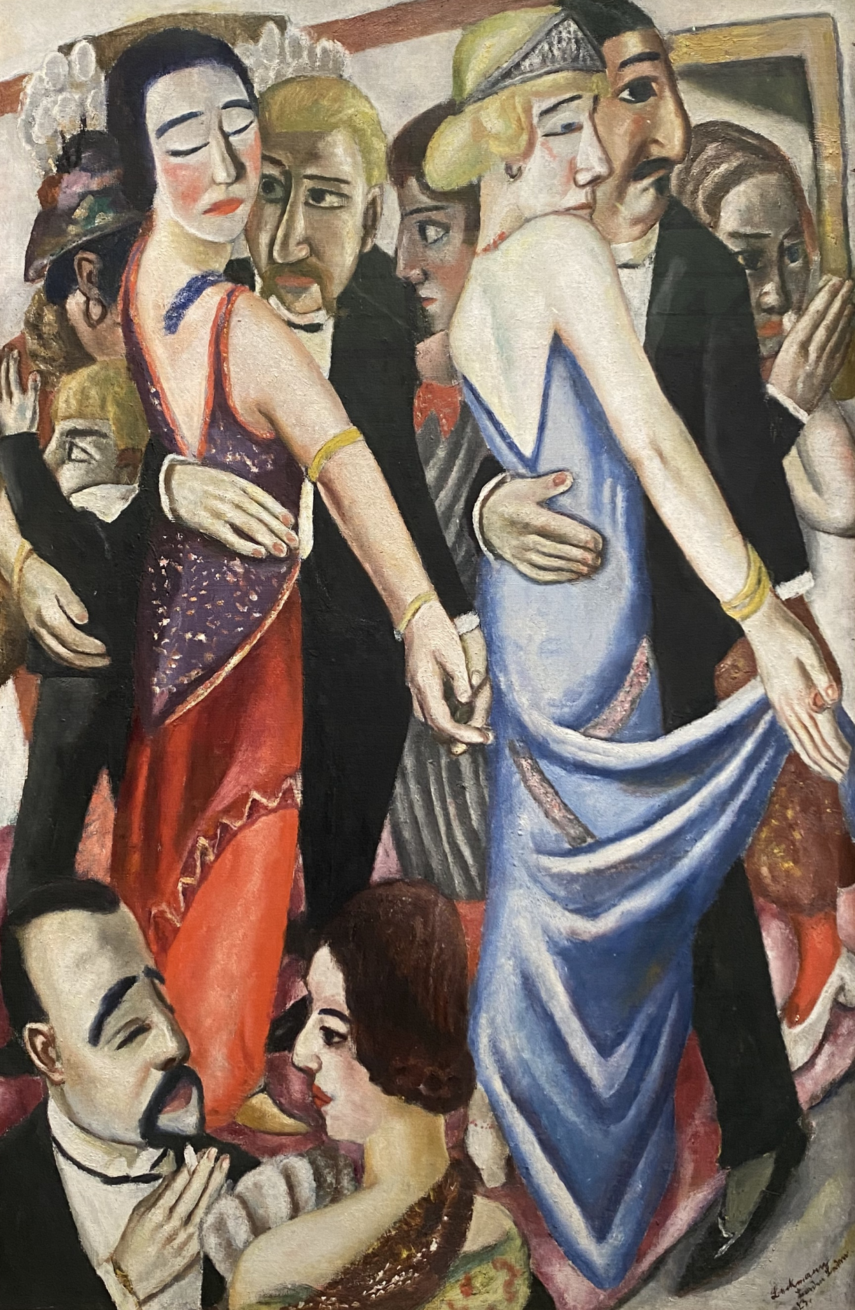 Max Beckman. Dance in Baden-Baden,1923. Pinakothek der moderne, Munich.