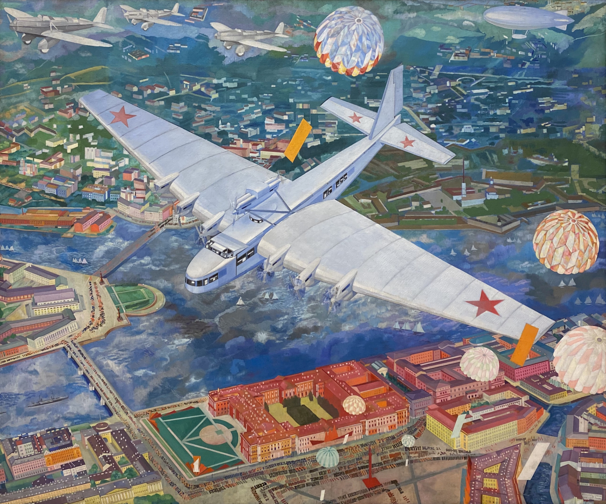 Vasily Kuptsov. Maxim Gorky ANT-20. 1934. Russian museum SPb