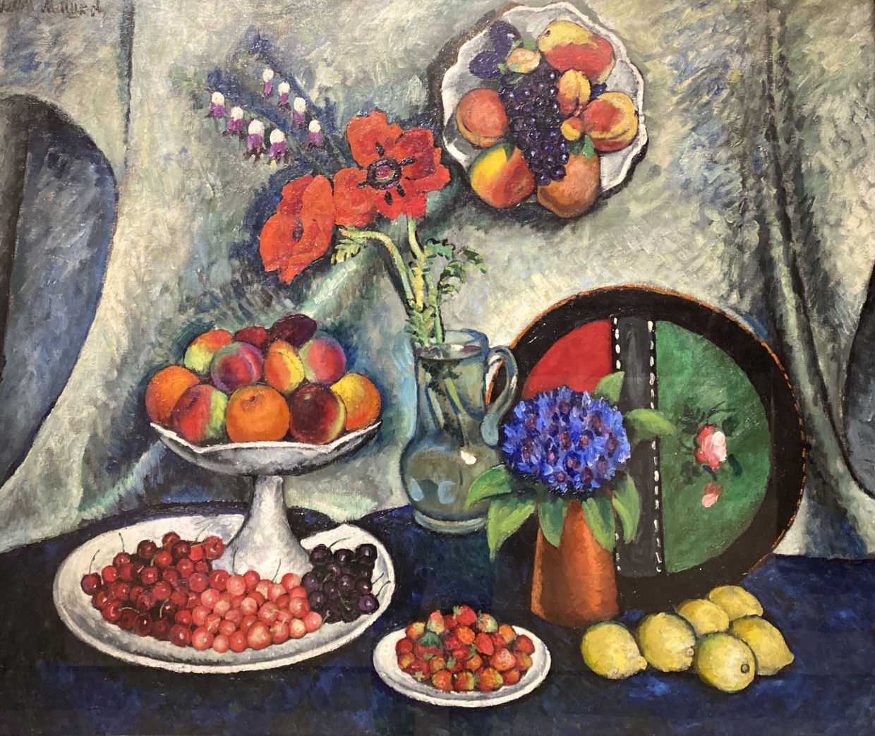 Ilya Mashkov. Still life with Poppies and Cornflowers. Russian museum SPb