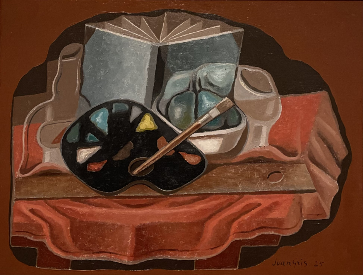 Juan Gris. The black pallete. 1925.  Oil on canvas. Tel Aviv Museum of Art