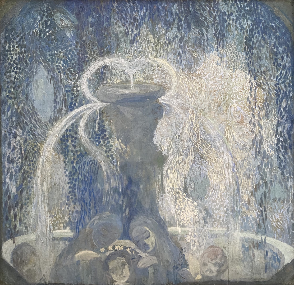 Pavel Kuznetsov (1878-1968). Blue fountain. 1905. Tempera on canvas. GTK.