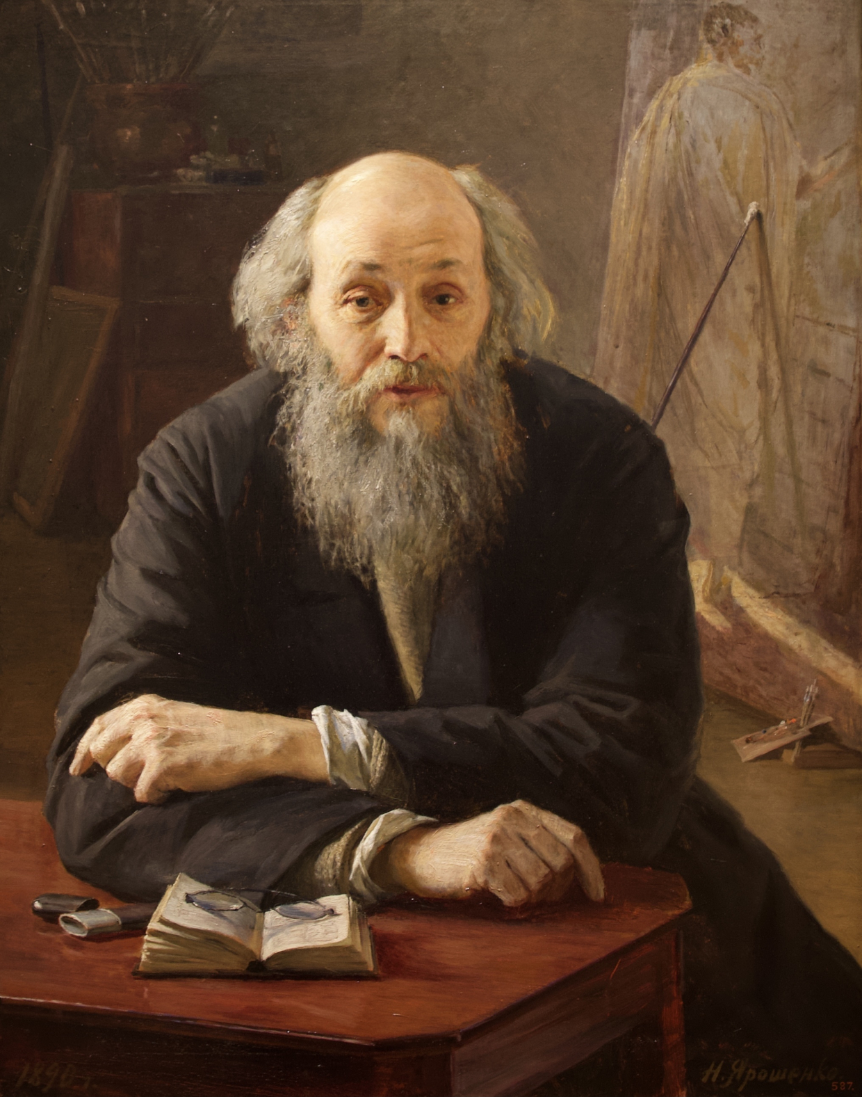 Nikolai Jaroshenko. Portrait of Nikolai Ge. 1890. Russian museum SPb.