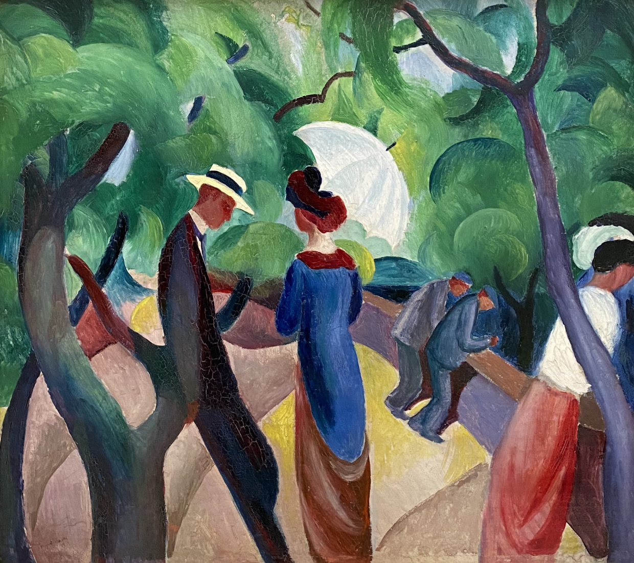 August Macke. Promenade. 1913. Lenbachhaus. Munich