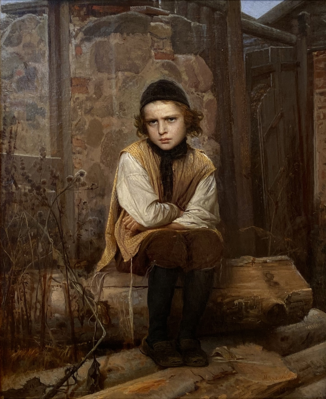 Ivan Kramskoy. 1837-1887. Outraged Jewish boy. 1874.  Russian museum SPb.