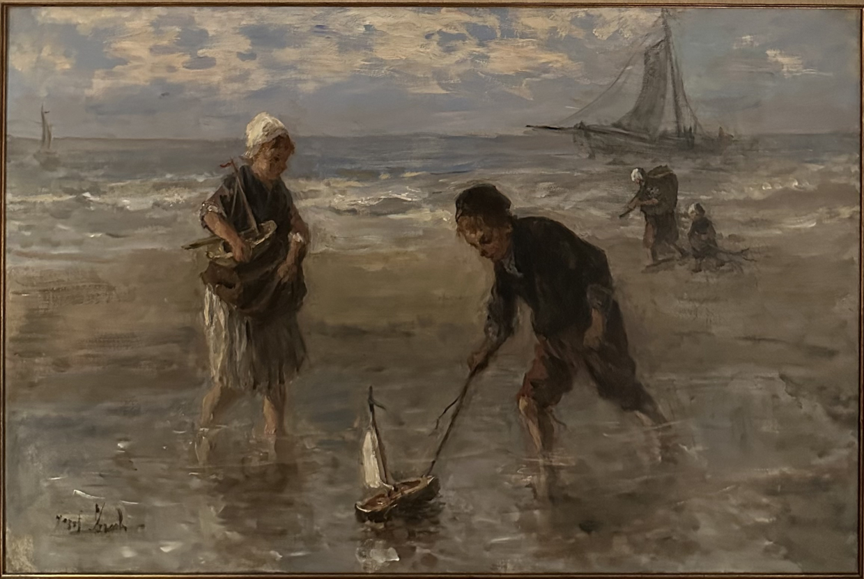 Jozef Israëls 1824-1911 Children Playing on the Beach 1906