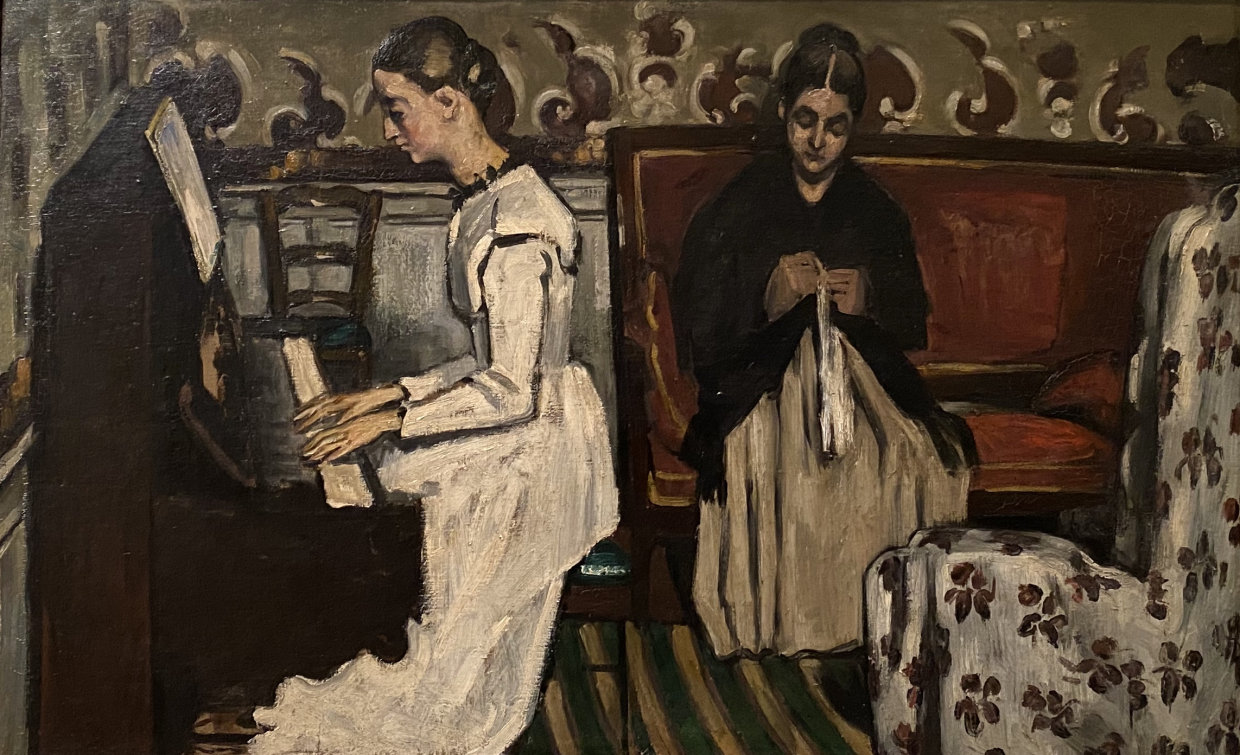 Paul Cézanne. Girl at the Piano (Overture to Tannhauser). 1869. Hermitage SPb