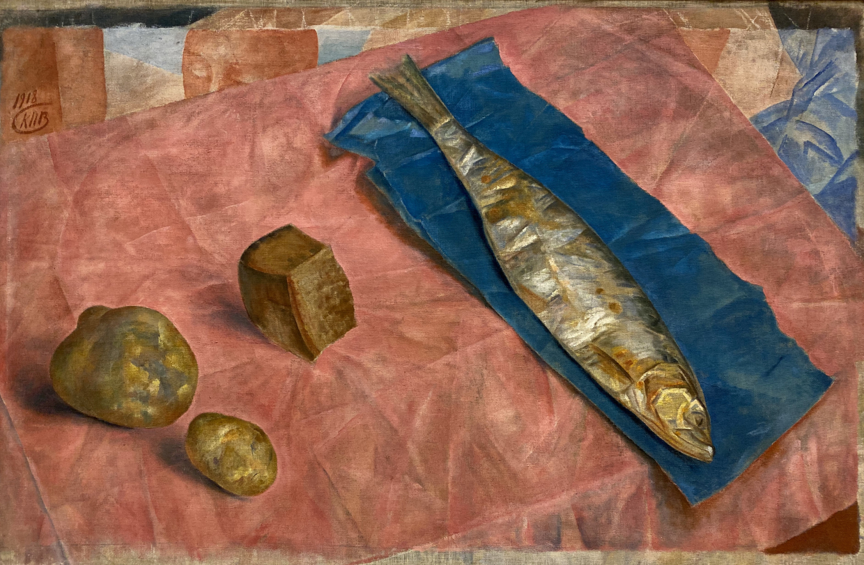 Kuzma Petrov-Vodkin. Herring.  1918. Russian museum SPb.