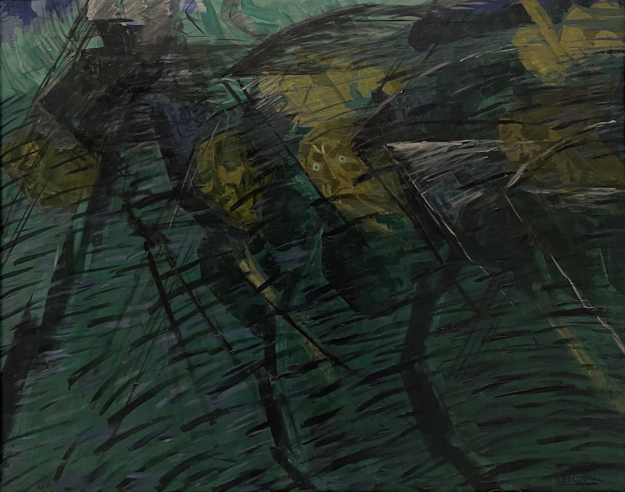 Umberto Boccioni. Thouse who go. 1911. Museo del Novecento. Photo: Dan Daniel