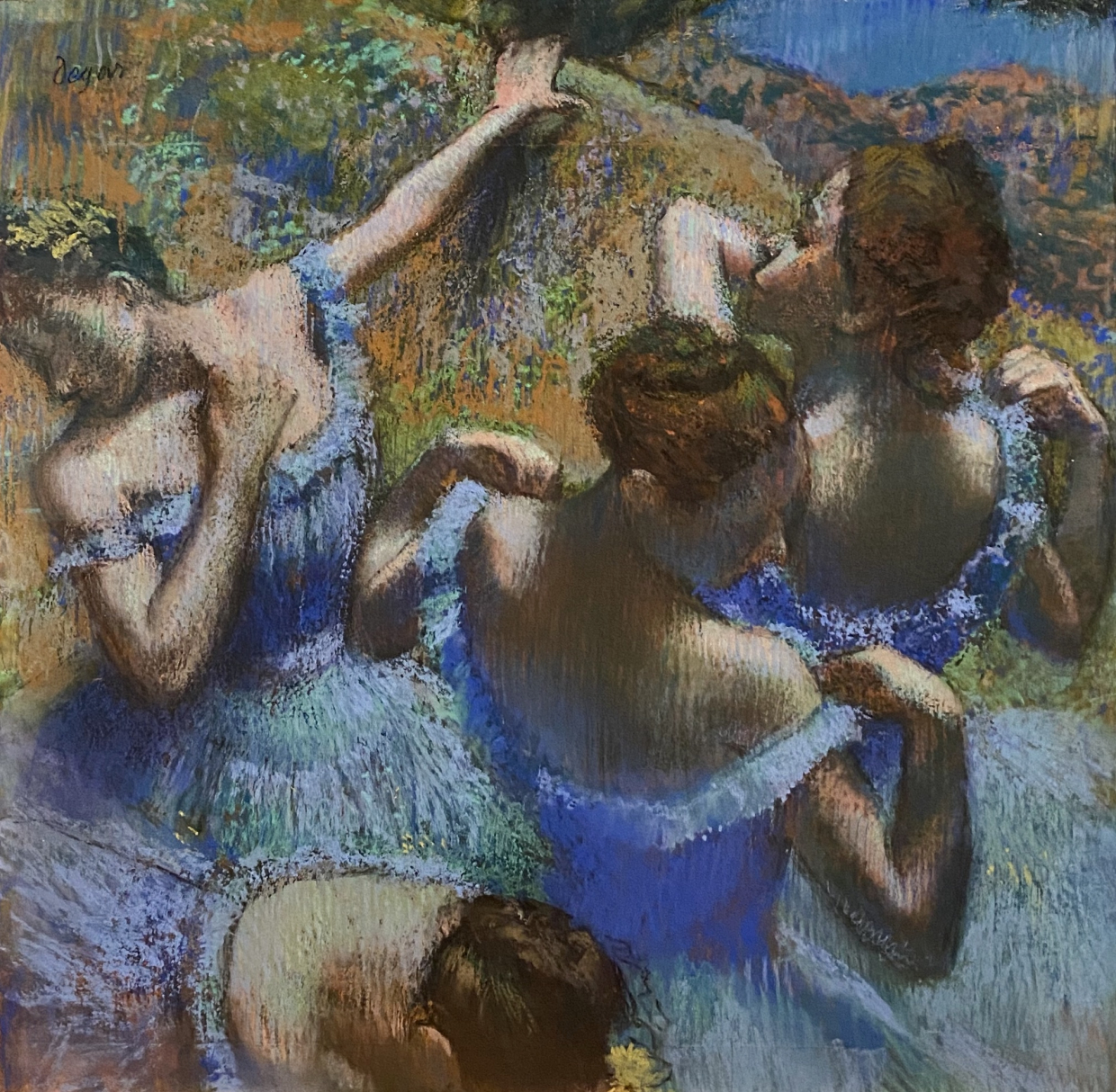 Edgar Degas. Blue Dancers. 1898. Pushkin State Museum of Fine Arts. Moscow