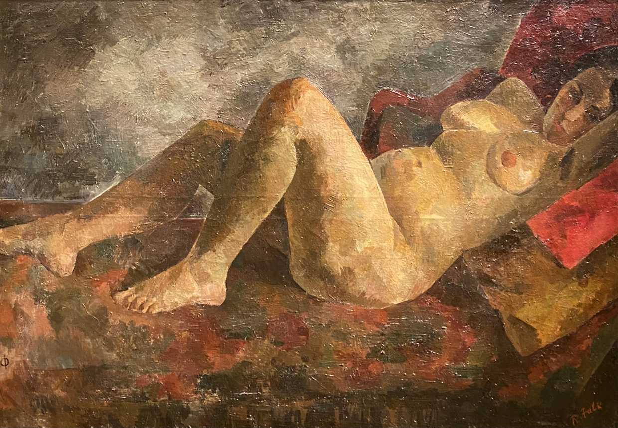 Robert Falk. A NUDE (LYING). 1922. Sepherot Foundation collection, Lichtenstein