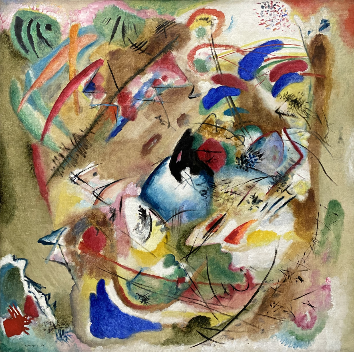 Wassily Kandinsky. Dreamy Improvisation. 1913. Pinakothek der moderne. Munich.