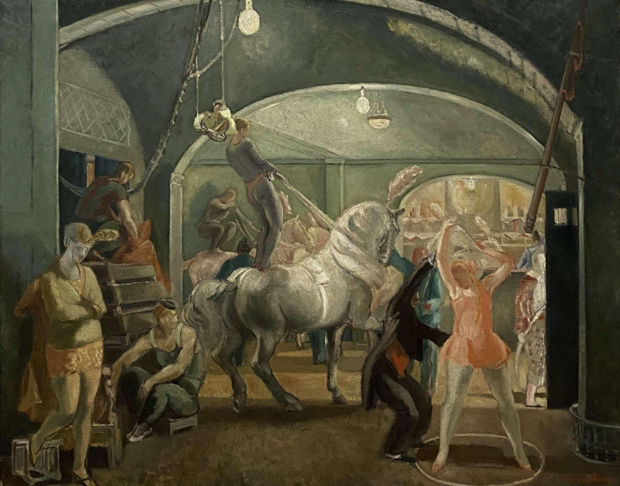 Maurice Brianchon. In the Circus.  National art gallery of Armenia. Yerevan
