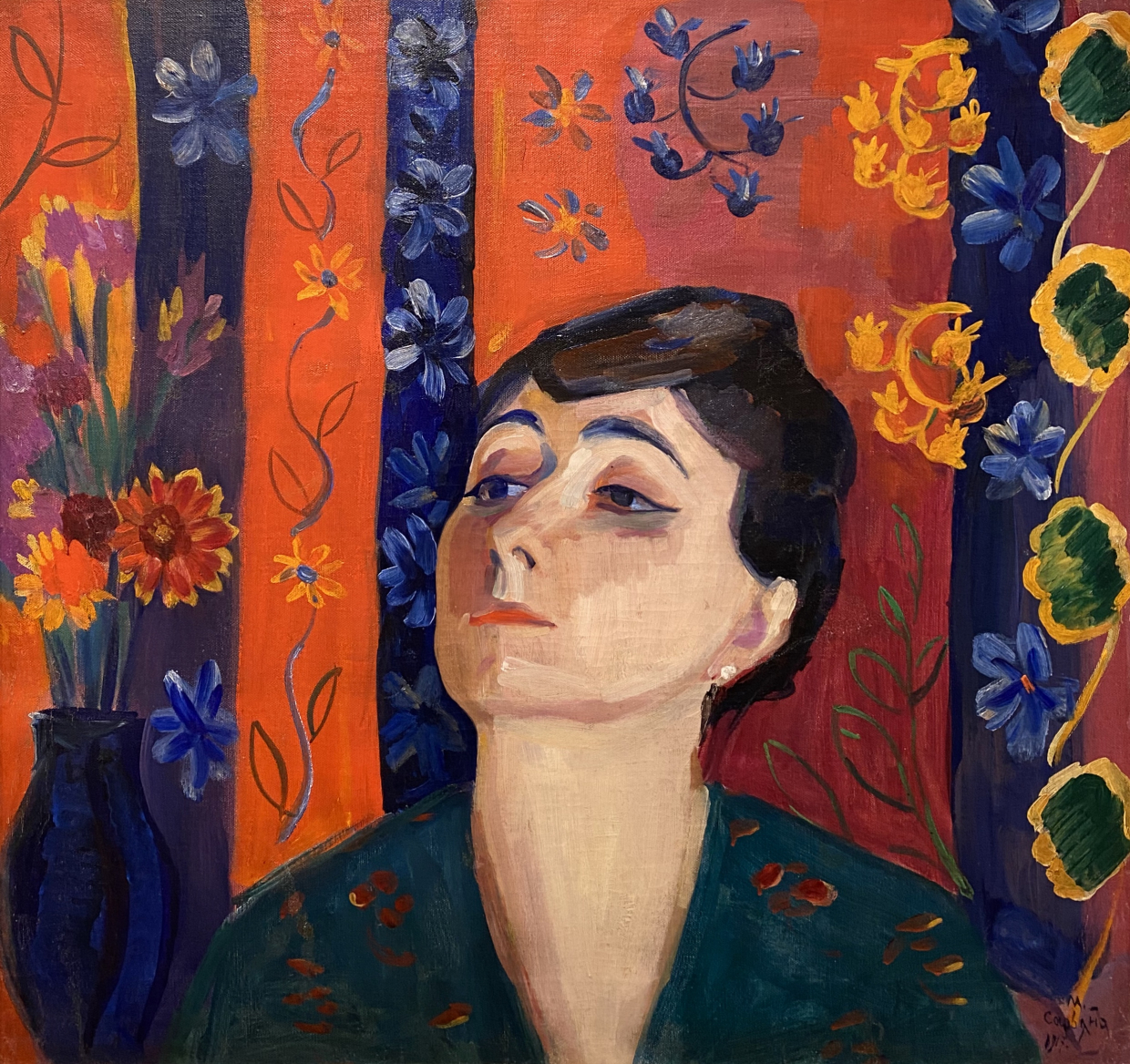 Martiros Sarian. Portrait of Nina Komurjian. 1917. M.Sarian House Museum. Yerevan