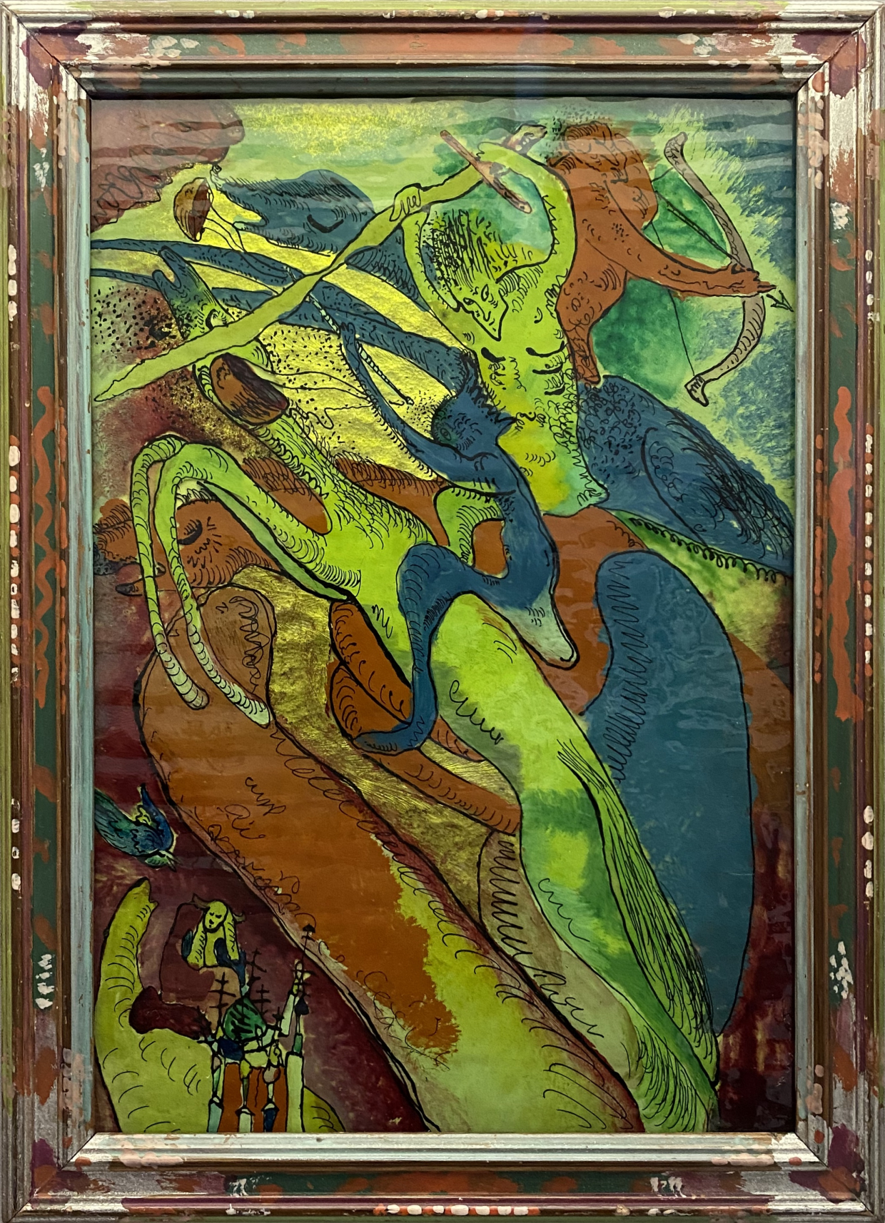 Wassily Kandinsky. Riders of the Apocalypse I, 1911. Lenbahhaus. Munich