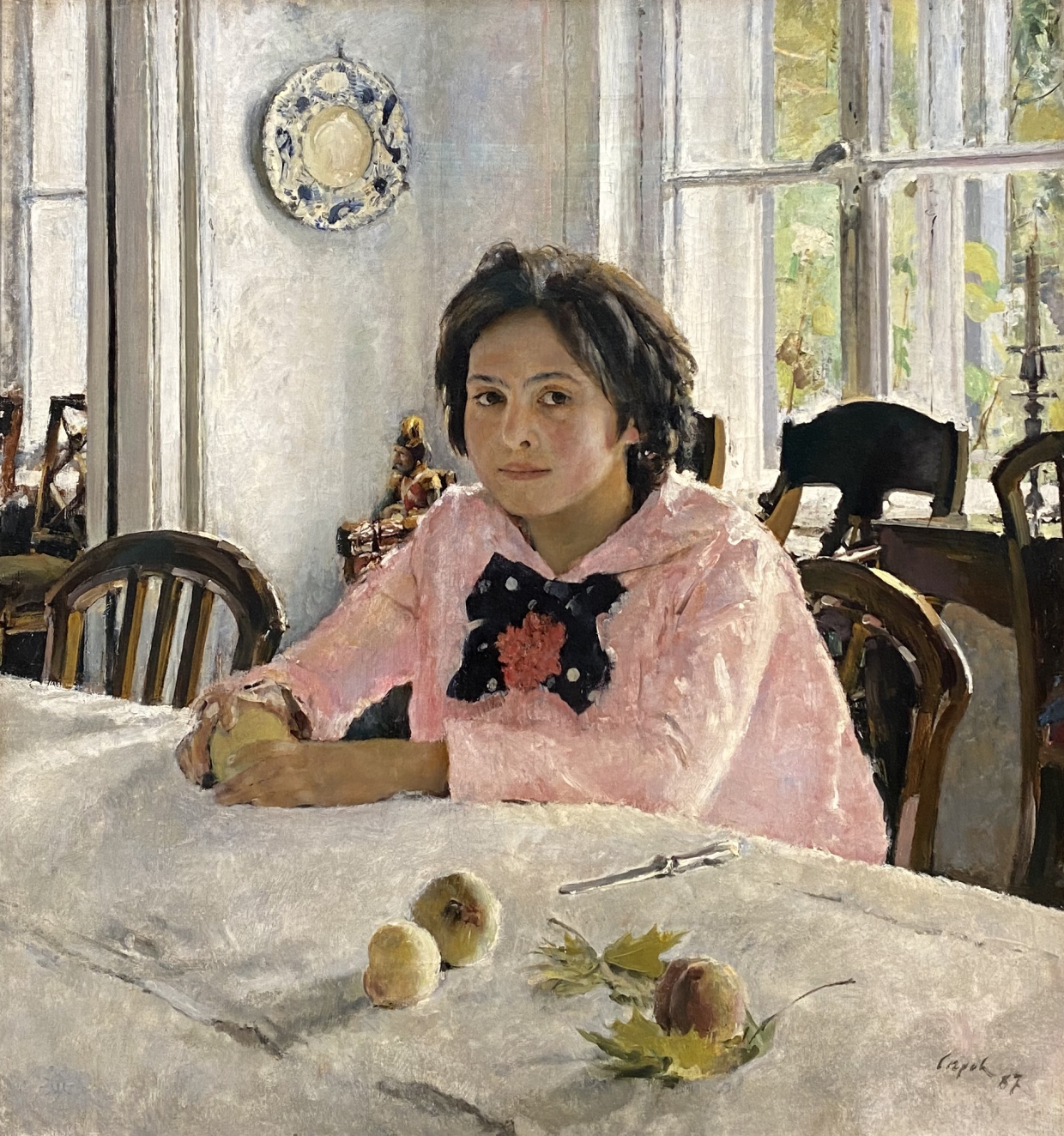 Valentine Serov (1865-1911). A Girl with Peaches, 1887. STG. Moscow. Photo: Dan