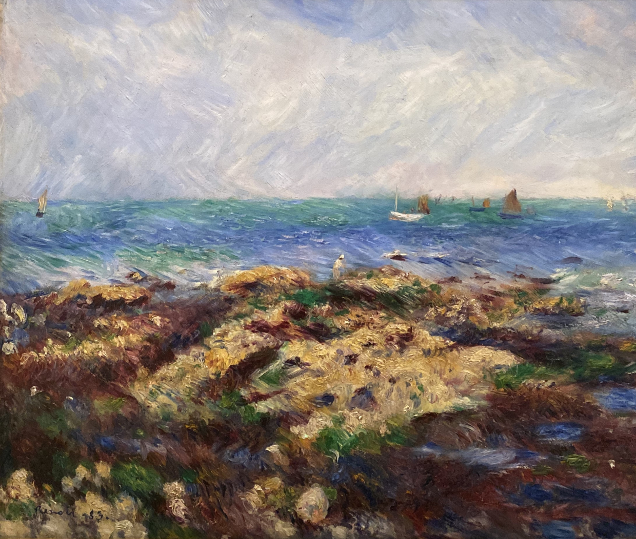 Pierre Auguste Renoir.  Low Tide at Yport. 1883. Hermitage SPb