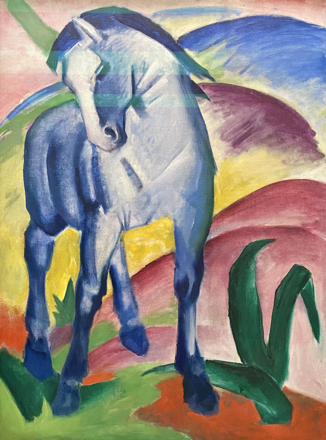 Franz Marc. Blue horse I. 1911. Lenbachhaus. Munich