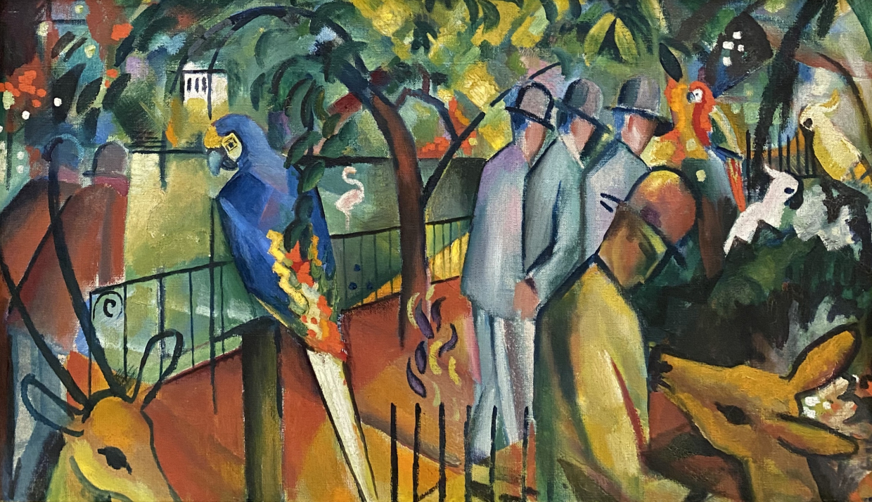 August Macke. Zoological Garden. 1912. Lenbachhaus. Munich