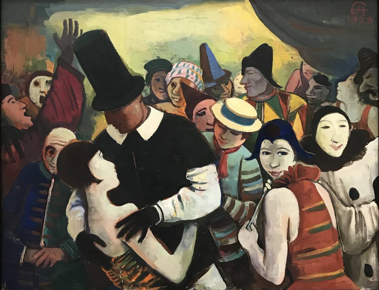 Karl Hofer, Grosser Karneval, 1928. Pinakothek der Moderne. Munich.