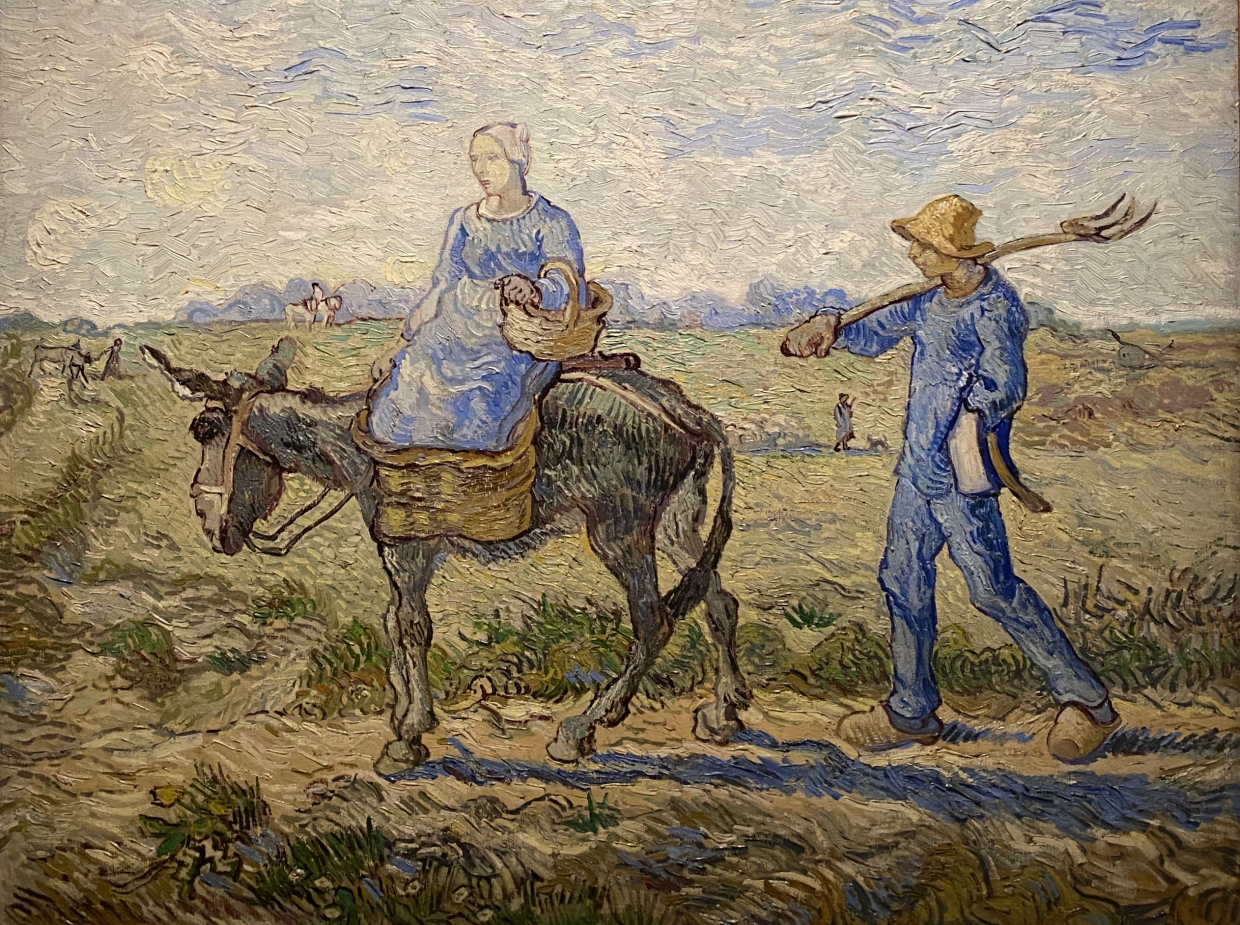 Vincent Van Gogh Morning Going out to Work (after Millet) January 1890