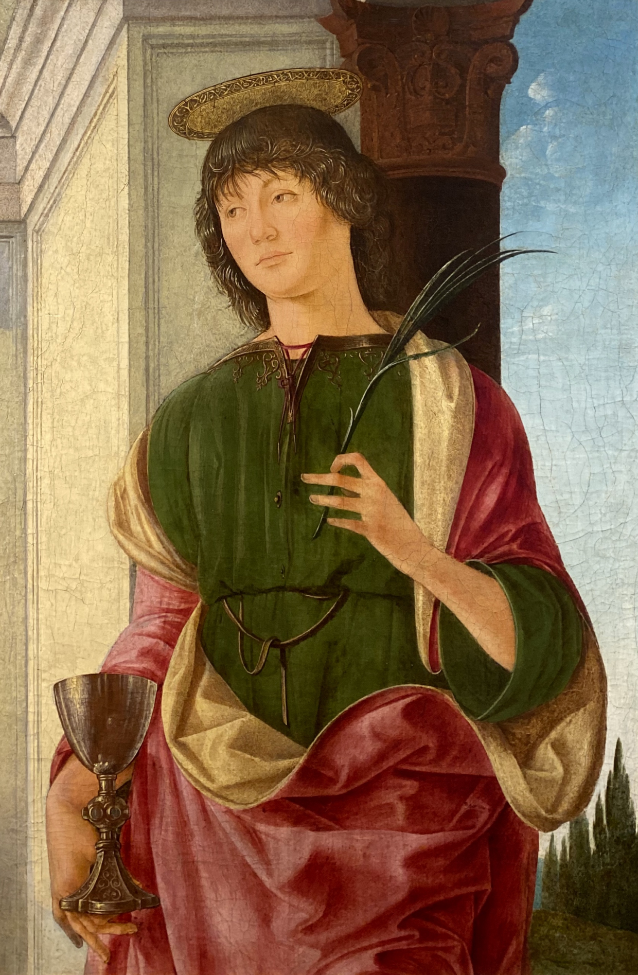 Lorenzo Costa. Saint John the Evangelist. 1480-1485. Accademia Carrara. Bergamo