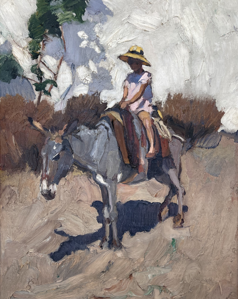 Nikos Lytras. 1883-1927. The Donkey, 1923-1926. Oil on canvas.  National Gallery (Athens).