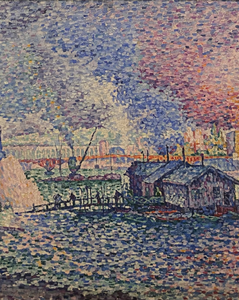 Paul Signac 1863-1965. Mirabeau bridge 1903. Oil on canvas. Tel Aviv Museum of Art. Photo Dan