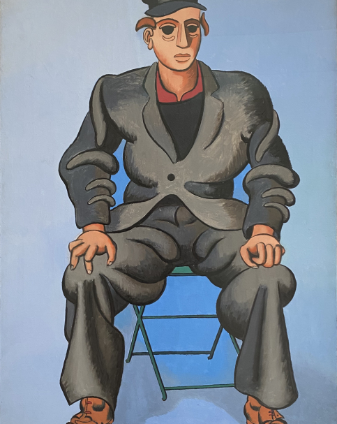 Jean Helion. Seated man, 1947. Lenbahhaus. Munich.