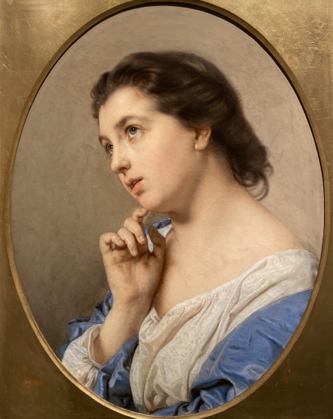 Giacomo Trecourt. Portrait of a Young Woman (Melancholy). 1864. Accademia Carrara. Bergamo