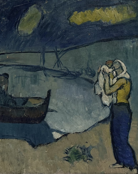 Pablo Picasso 1881-1973. Farewell of the Fishermen, 1902. Oil on canvas. Moshe and Sara Mayer Collection.  Tel Aviv Museum of Art. Photo Dan Daniel