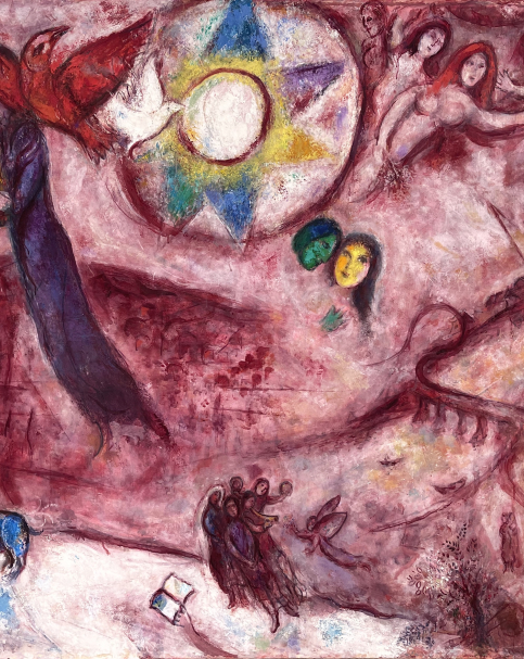 Marc Chagall. Le Cantique des Cantiques V . 1965-1966. The National Marc Chagall museum. Nice.