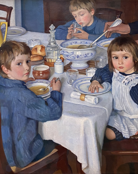 Zinaida Serebriakova. 1884-1967. At Breakfast. 1914.  Oil on canvas. State Tretyakov gallery. Photo: Dan Daniel