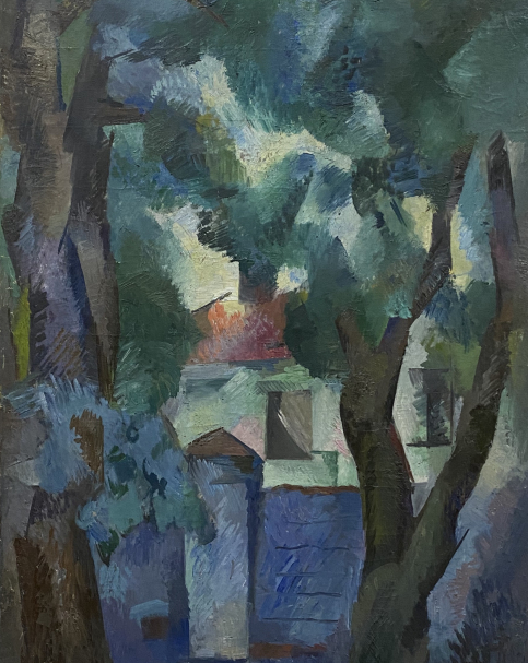 Robert Falk. Trees near the fence - 1921. National Gallery of Armenia.