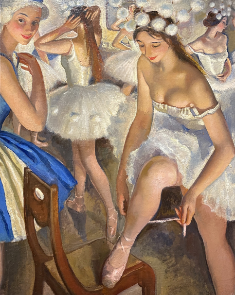 Zinaida Serebrjakova. 1884-1967. Ballet dressing. Snowflakes (the “Nut-Cracker” ballet). 1923. State Russian Museum. SPb.