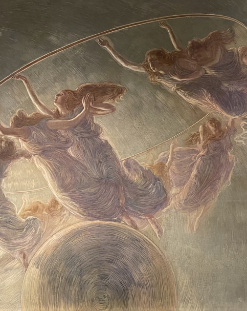 Gaetano Previati. 1852-1920. Dance of the Hours. 1899. Oil and tempera on canvas. Gallerie d'Italia. Milan.