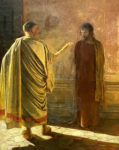 Nikolay Ge (1831-1894). “What is truth?” Christ and Pilate. 1890. Oil on canvas. State Tretyakov gallery. Moscow.