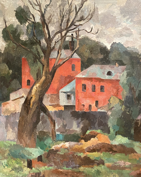 Robert Falk. Red houses. 1921. Museum reserve Abramtsevo, Moscow region