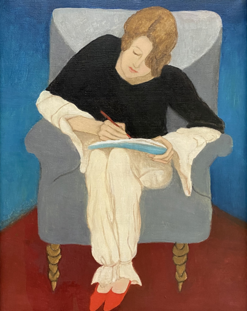 Gabriele Munter. Lady in armchair, writing. 1929. Lenbahhaus. Munich