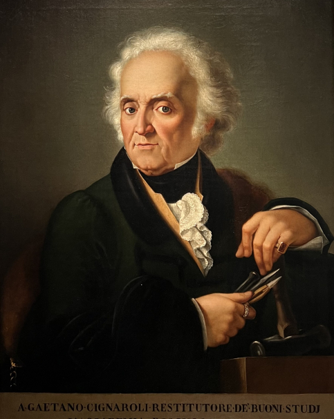 Carlo Zusi 1792-1868. Ritratto di Gaetano Cignaroli, 1835.  Oil on canvas. GALLERIA D'ARTE MODERNA ACHILLE FORTI, Verona. Photo Dan Daniel