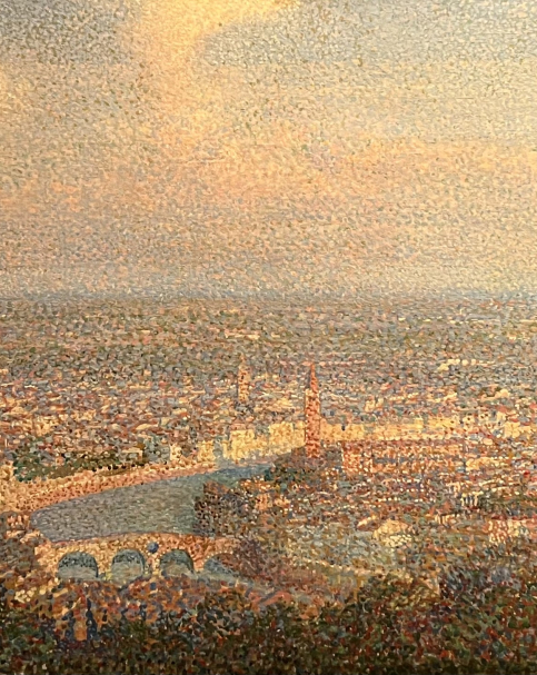 Baldassarre Longoni 11876-1956. Panorama di Verona. 1915. Oil on canvas. GALLERIA D'ARTE MODERNA ACHILLE FORTI, Verona.