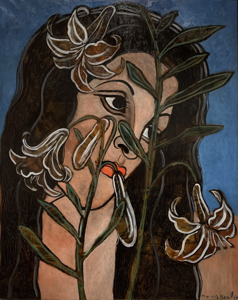 Francis Picabia 1879-1953. Woman with Fleurs de Lis, 1938.  Oil on canvas. Tel Aviv museum of art. Photo Dan