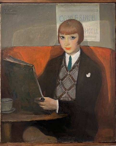 Käthe Münzer-Neumann.1877-1959. Au Café, first half of 20th century. Oil on canvas. Tel Aviv Museum of Art.