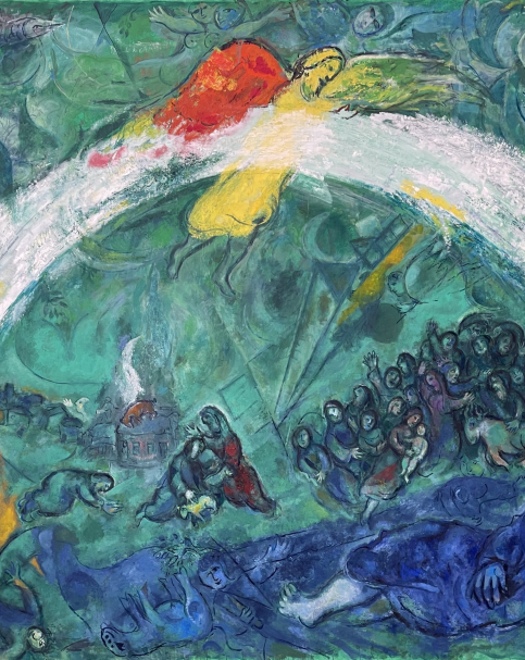 Marc Chagall. Noah and the Rainbow. 1961-1966. Oil on canvas. The National Marc Chagall museum. Nice.