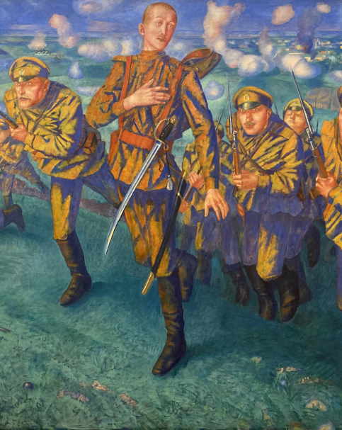 Kuzma Petrov-Vodkin. On the Firing Line, 1916. Russian museum SPb