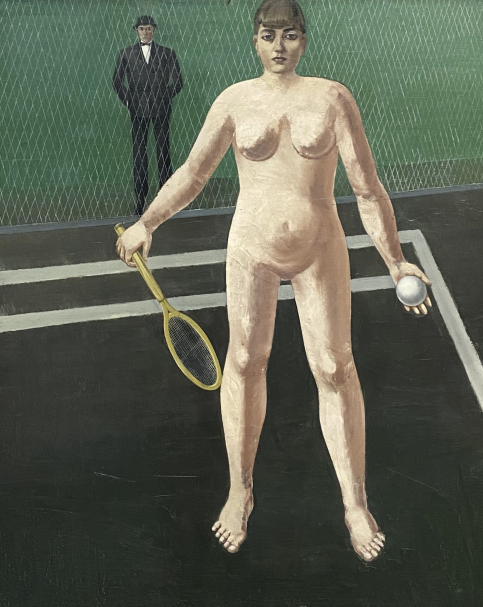 Anton Räderscheidt. The Tennis Player.  1926. Pinakothek der moderne. Munich.