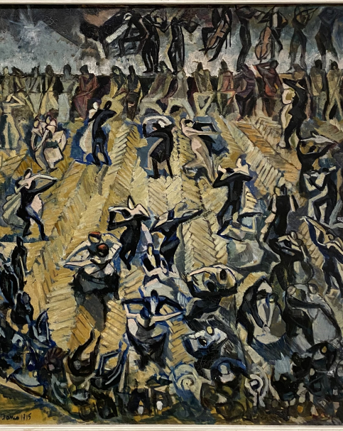 Marcel Janco 1895-1984. Ball in Zurich, 1915.  Oil on canvas. Tel Aviv Museum of Art. Photo Dan Daniel