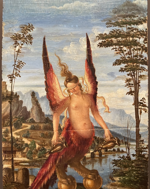 Andrea Previtali. Allegory of Nemesis. 1504 circa. Tempera on panel.  Museo Poldi Pezzoli. Milan