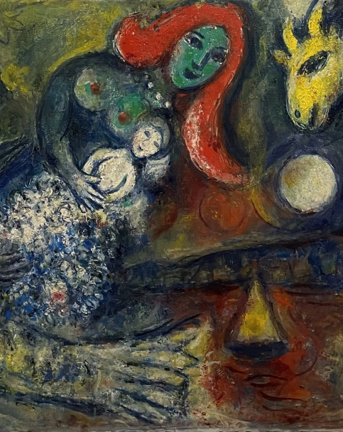 Marc Chagall 1887-1985. Woman First, 1962. Oil on panel. Tel Aviv Museum of Art.