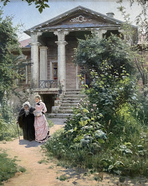 Vasily Polenov (1844-1927). Grandmother’s Garden. 1878. Oil on canvas. State Tretyakov gallery. Moscow